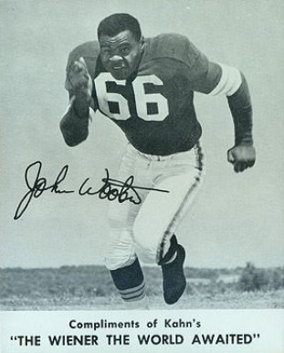 1961 Kahn's Wieners John Wooten # Football Card