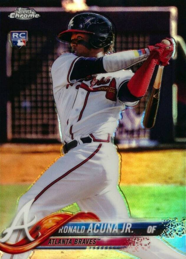 2018 Topps Chrome Ronald Acuna Jr. #193 Baseball Card