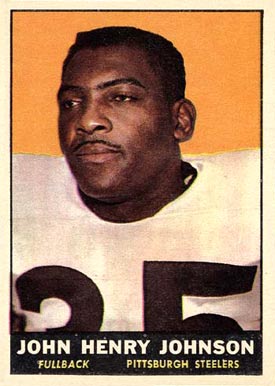 1961 Topps John Henry Johnson #105 Football Card