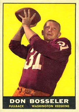 1961 Topps Don Bosseler #125 Football Card