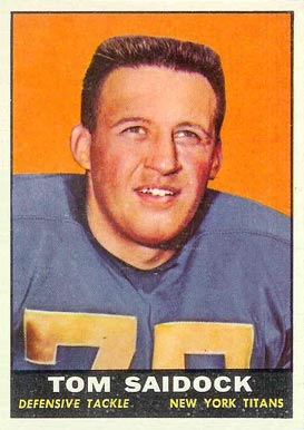 1961 Topps Tom Saidock #155 Football Card