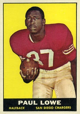 1961 Topps Paul Lowe #167 Football Card