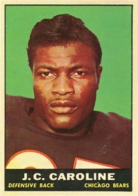 1961 Topps J.C. Caroline #17 Football Card