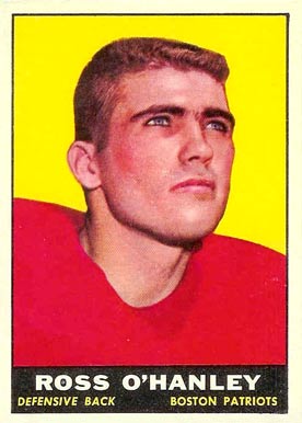 1961 Topps Ross O'Hanley #178 Football Card