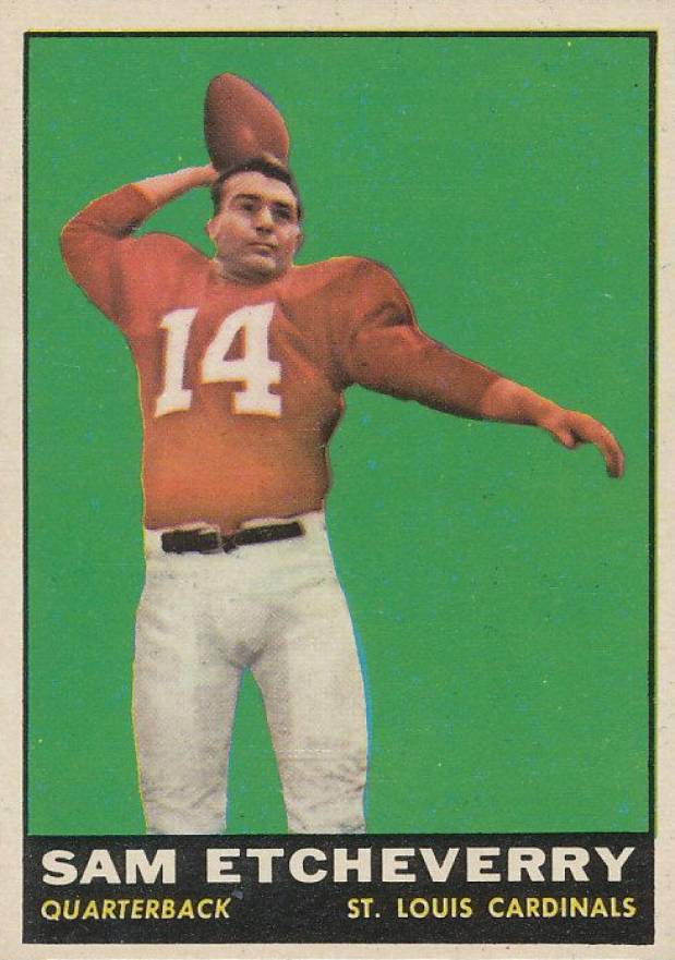 1961 Topps Sam Etcheverry #115 Football Card