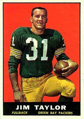 1961 Topps Jim Taylor #41 Football Card