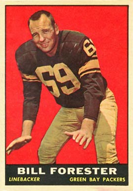 1961 Topps Bill Forester #46 Football Card