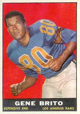 1961 Topps Gene Brito #54 Football Card