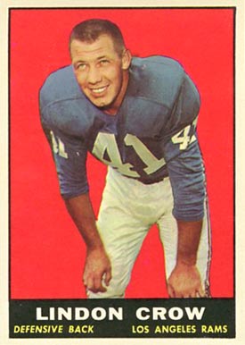 1961 Topps Lindon Crow #55 Football Card