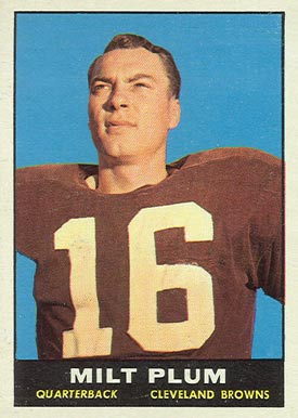 1961 Topps Milt Plum #68 Football Card