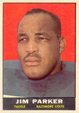 1961 Topps Jim Parker #6 Football Card