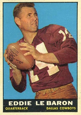 1961 Topps Eddie Lebaron #20 Football Card