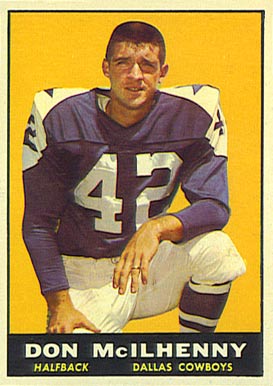 1961 Topps Don Mcllhenny #21 Football Card