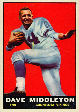 1961 Topps Dave Middleton #81 Football Card