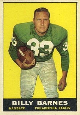 1961 Topps Bill Barnes #97 Football Card