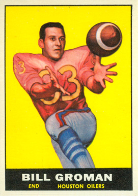 1961 Topps Bill Groman #142 Football Card