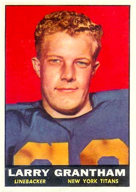 1961 Topps Larry Grantham #154 Football Card