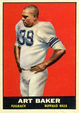 1961 Topps Art Baker #163 Football Card