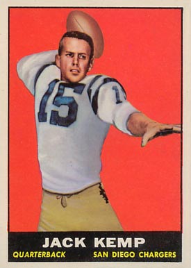 1961 Topps Jack Kemp #166 Football Card