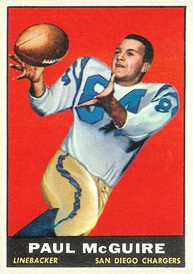 1961 Topps Paul Maguire #169 Football Card