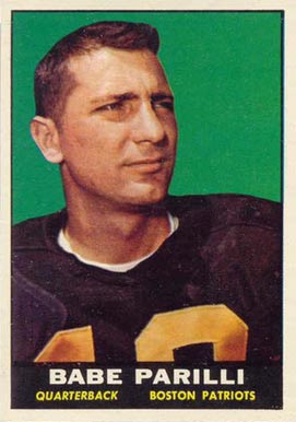 1961 Topps Babe Parilli #175 Football Card