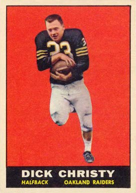 1961 Topps Dick Christy #184 Football Card