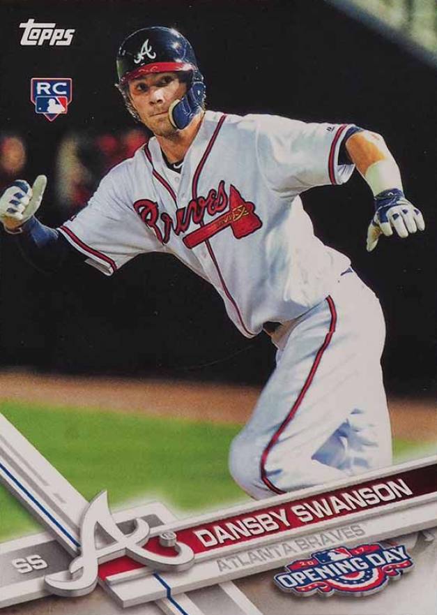 2017 Topps Opening Day Dansby Swanson #195 Baseball Card