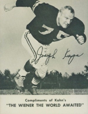 1962 Kahn's Wieners Joe Krupa # Football Card