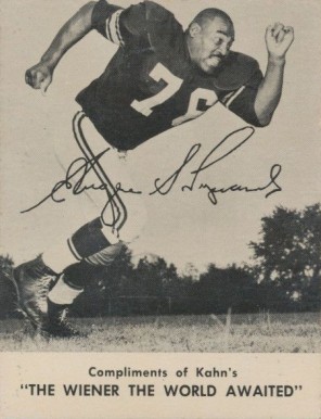 1962 Kahn's Wieners Gene Lipscomb # Football Card