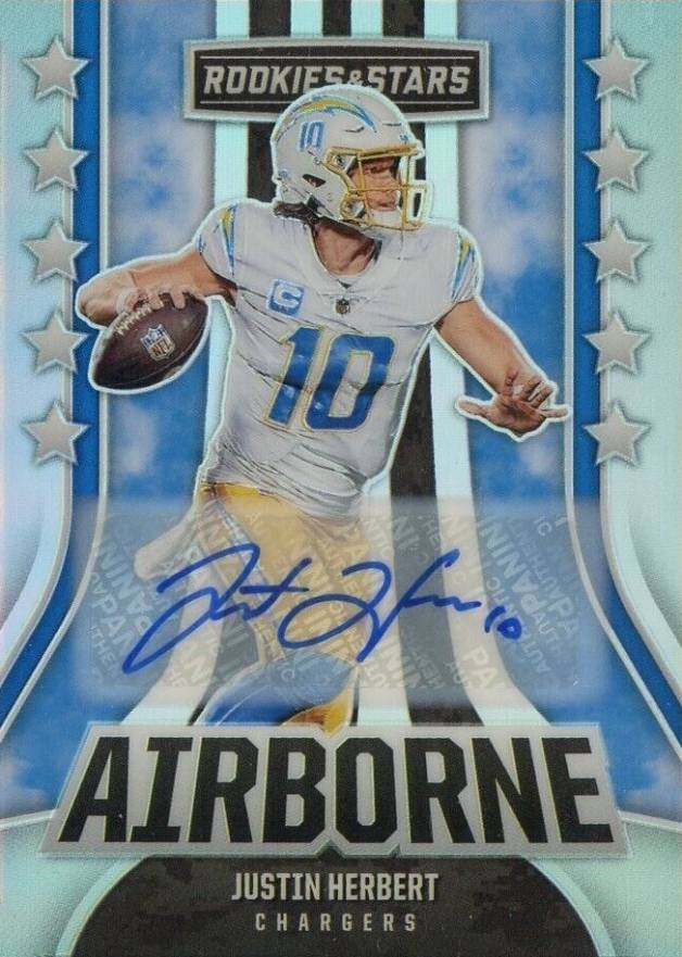 2023 Panini Rookies & Stars Airborne Justin Herbert #AI18 Football Card