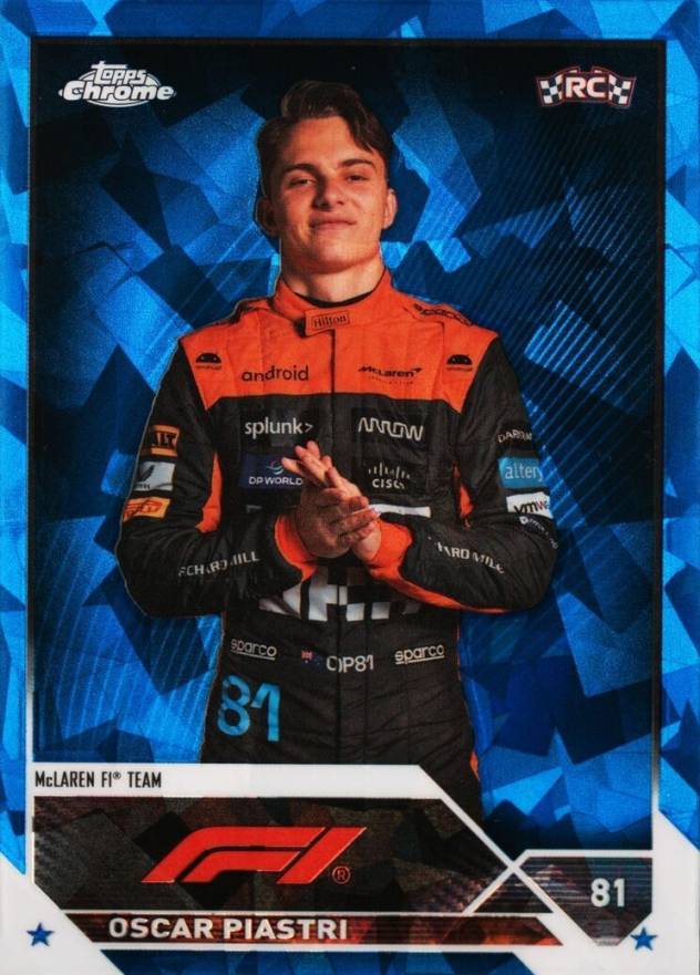 2023 Topps Chrome Formula 1 Sapphire Edition Oscar Piastri #40 Other Sports Card