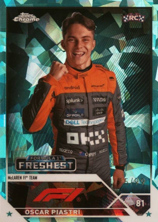 2023 Topps Chrome Formula 1 Sapphire Edition Oscar Piastri #195 Other Sports Card