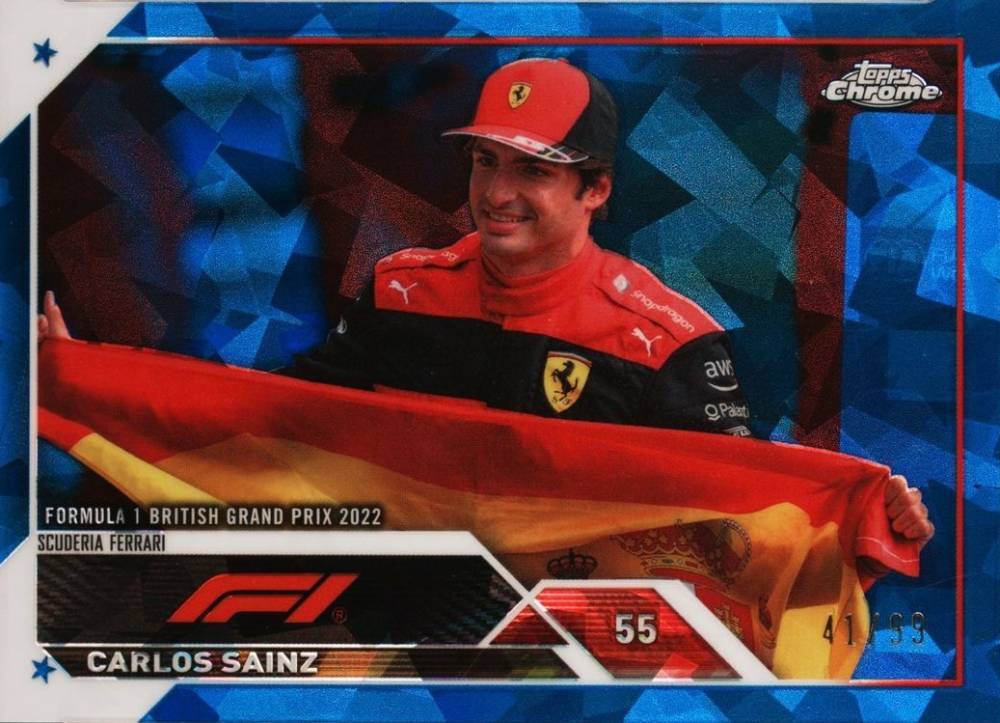 2023 Topps Chrome Formula 1 Sapphire Edition Carlos Sainz #17 Other Sports Card