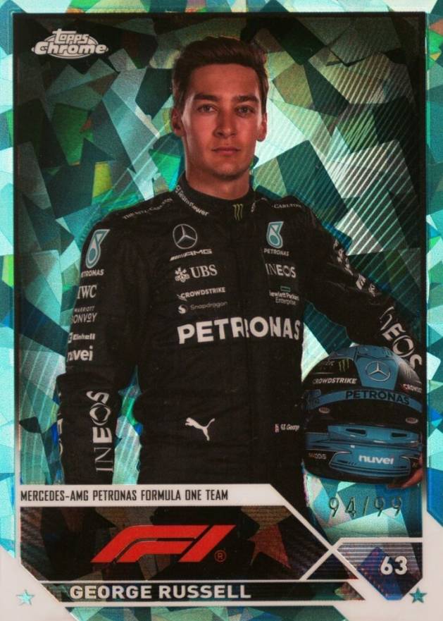 2023 Topps Chrome Formula 1 Sapphire Edition George Russell #13 Other Sports Card