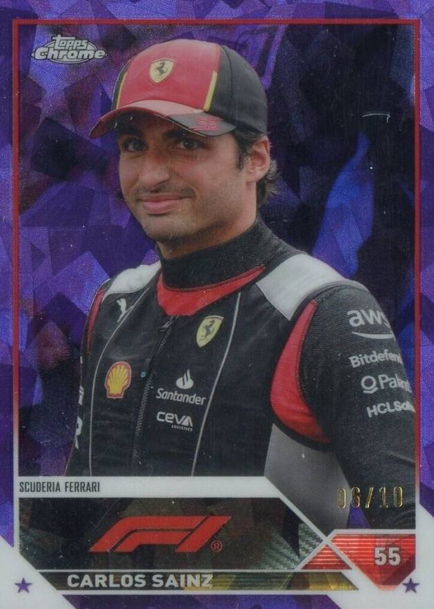 2023 Topps Chrome Formula 1 Sapphire Edition Carlos Sainz #19 Other Sports Card