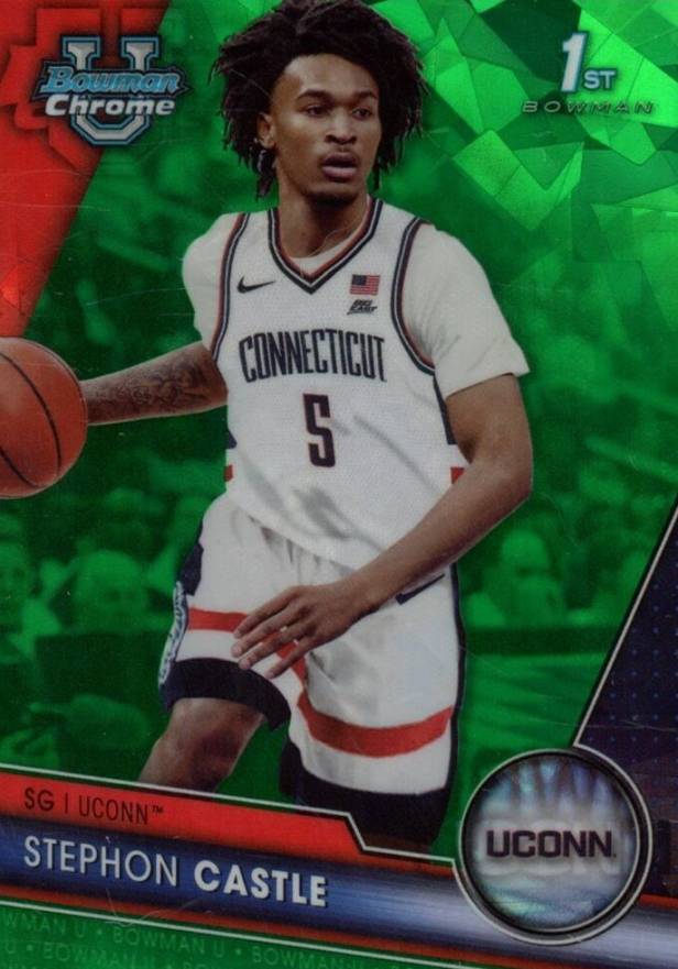 2023 Bowman University Chrome Sapphire Stephon Castle #88 Basketball Card