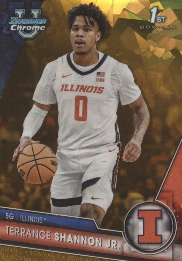 2023 Bowman University Chrome Sapphire Terrance Shannon Jr. #79 Basketball Card