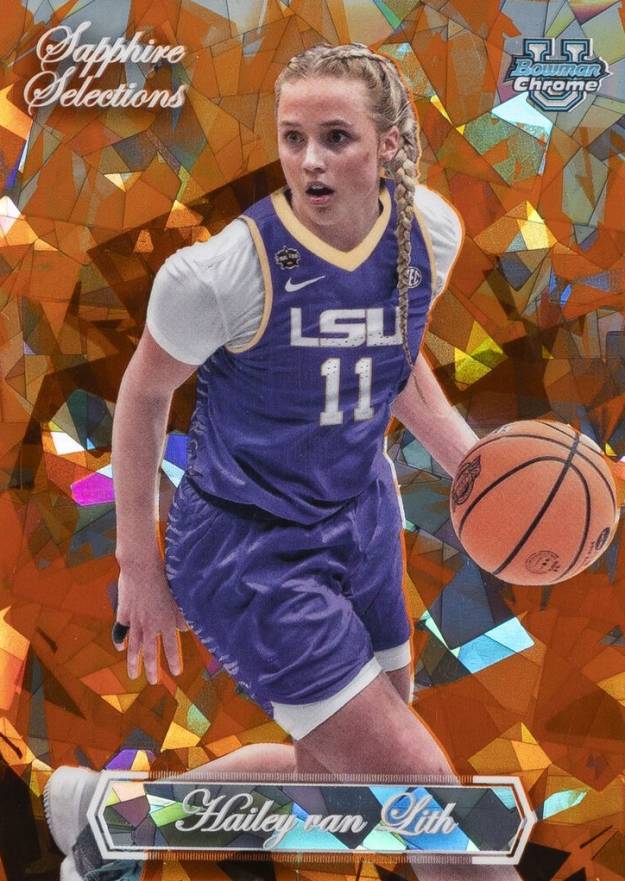 2023 Bowman University Chrome Sapphire Selections Hailey Van Lith #SAS8 Basketball Card