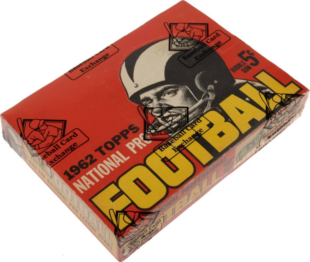 1962 Topps Wax Pack Box #WPB Football Card