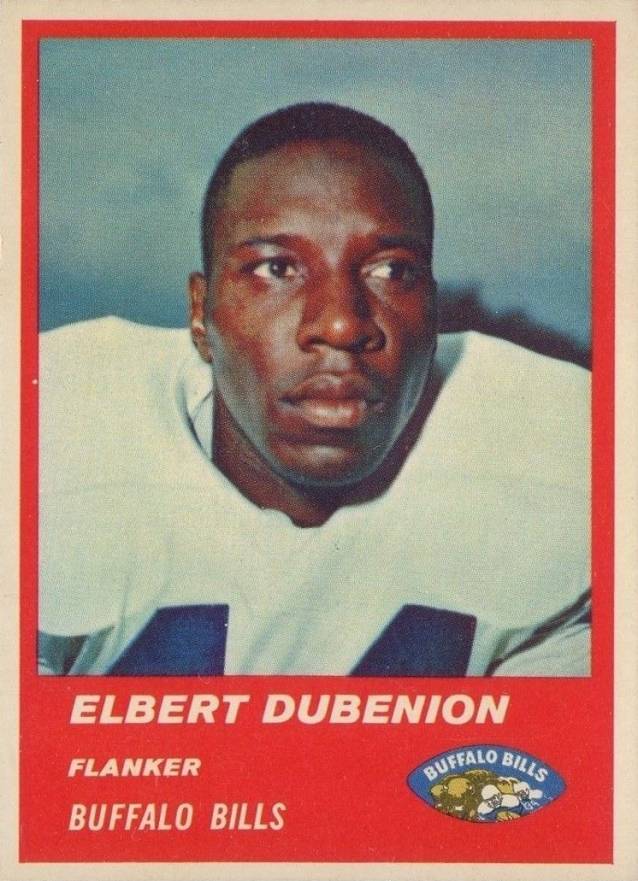 1963 Fleer Elbert Dubenion #26 Football Card