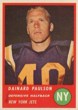 1963 Fleer Dainard Paulson #18 Football Card