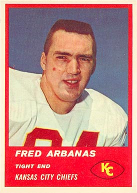 1963 Fleer Fred Arbanas #50 Football Card