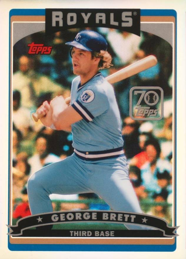 2021 Topps 70 Years of Topps Baseball Chrome George Brett #56 Baseball Card