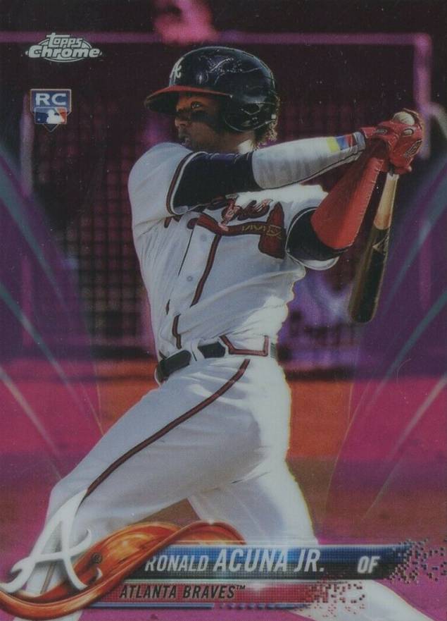 2018 Topps Chrome Ronald Acuna Jr. #193 Baseball Card