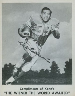 1963 Kahn's Wieners Nick Pietrosante # Football Card