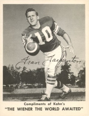 1963 Kahn's Wieners Fran Tarkenton # Football Card