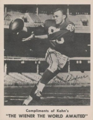 1963 Kahn's Wieners Del Shofner # Football Card