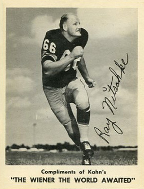 1963 Kahn's Wieners Ray Nitschke # Football Card