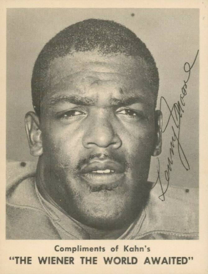 1963 Kahn's Wieners Lenny Moore # Football Card