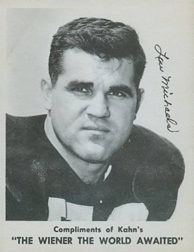 1963 Kahn's Wieners Lou Michaels # Football Card